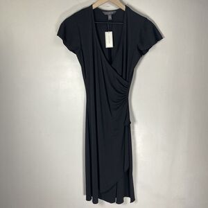 Forth & Towne Prize XS Short Sleeve little Black Dress v-neck extra small